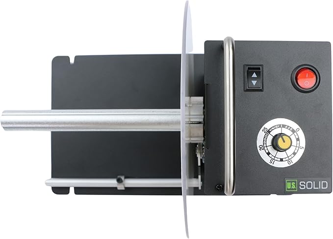 U.S. Solid Automatic Label Rewinder Machine, 1"/1.5"/3" Core Holder, Max Label Width 5.91", Bidirectional Rewinding
