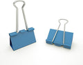 Nctinystore Binder Clips Medium Metal Clamp 1.25 inch / 32 mm (Blue, 24-PCS)