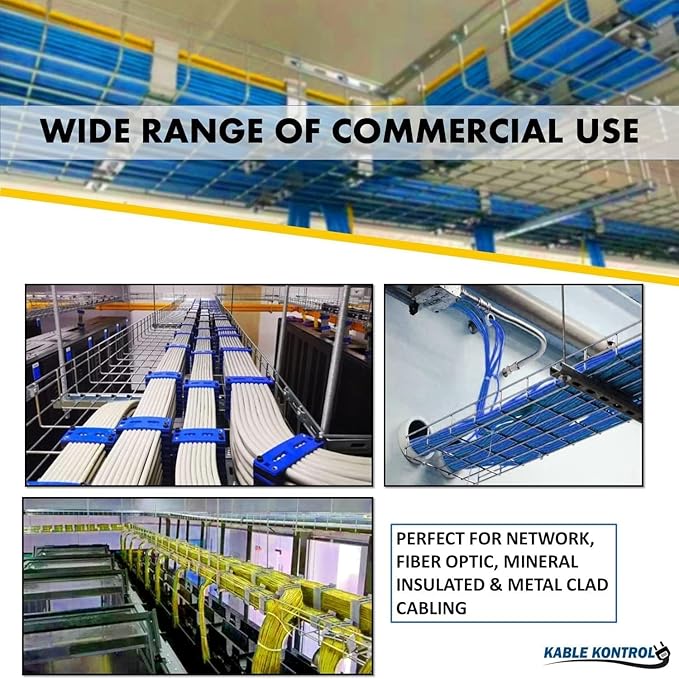 Kable Kontrol Cable Tray - 5 Feet Long x 6" W x 2” H - 320 Pcs Bulk Pack - Wire Mesh Tray Cable Management Rack Cords Organizer Cable Basket, Zinc Plated Steel NEC Approved for Network, Fiber Optic