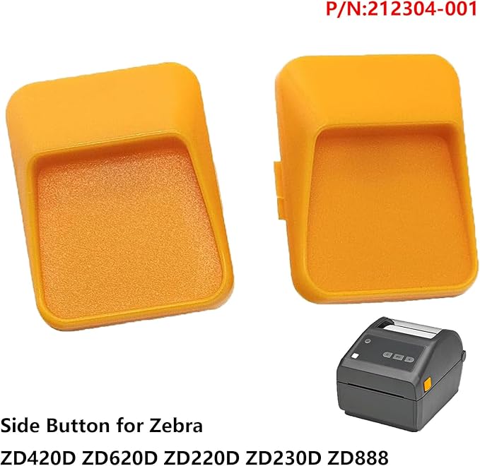 2 Set ZD420D Side Button for Zebra ZD420D ZD620D ZD220D ZD230D ZD888 Thermal Label Barcode Printer,Printer Cover Toggle Switch,P1080383-444 P/N: 212304-001