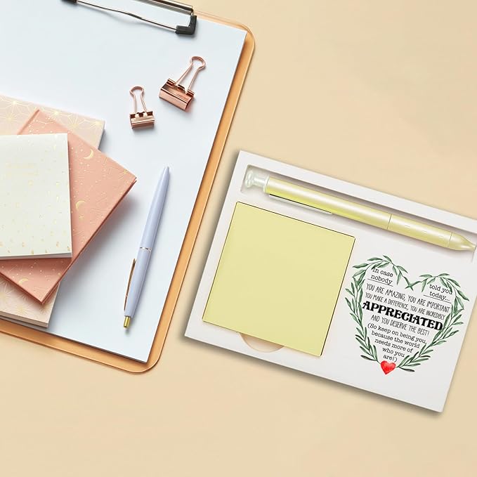 You are Incredibly Appreciated Thank You Gifts Appreciation for Women Men Teachers Friends Daughter Sister Employees Coworker Colleague Co-Worker Self-Stick Note Pad Holders ZBA1