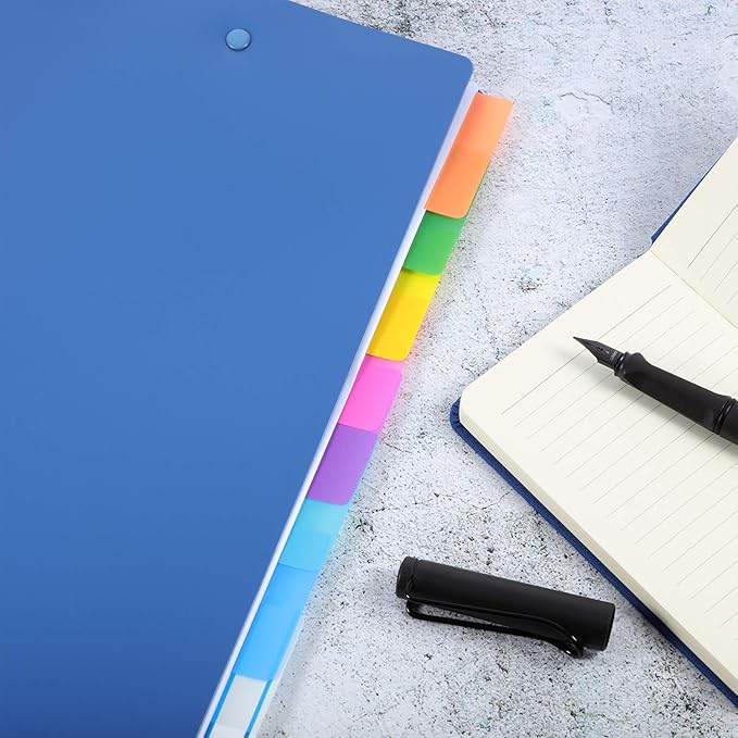 400 Pieces Tabs 2 Inch Sticky Index Tabs Writable and Repositionable File Tab Flags Colored Labels for for Pages or Book Markers, Reading Notes, Classify Files, 20 Sets 10 Colors(400 Pieces,Style A)