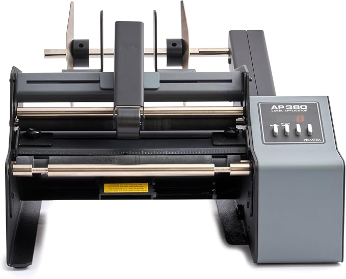 Primera AP380 Label Applicator Bottle Labeling Machine for Cylindrical Containers (74291) - Adjustable, semi-Automatic, Labels up to 1500 containers per Hour