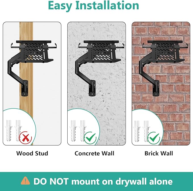 WALI Laptop Wall Mount, Full Motion Adjustable Laptop Arm Fits 10 to 17inch Notebook, 2-in-1 Monitor Wall Mount for 17 to 32inch Computer Screen, Holds up to 15.4-22lbs(GSWM001LP), Black