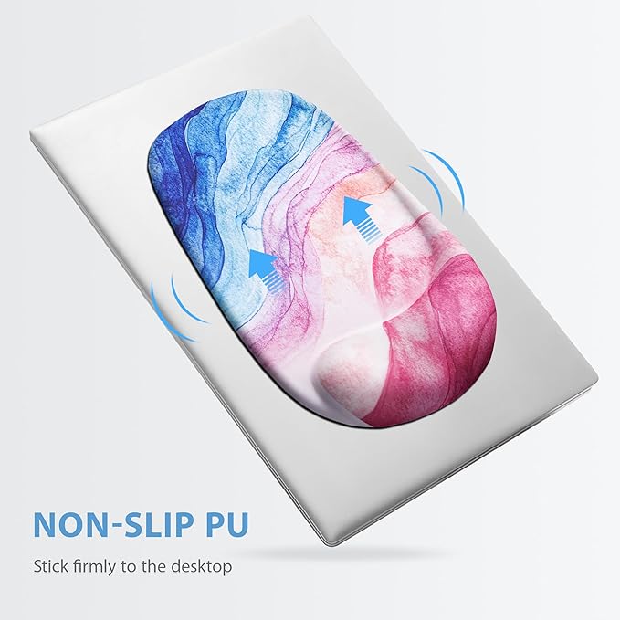 Ospelelf Wrist Rest for Keyboard and Mouse Ergonomic Mouse Pad with Wrist Support Memory Foam Wrist Rest for Computer Keyboard,3-in-1 Gel Mouse and Keyboard Pad for Office Colorful