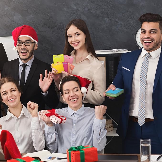 Yinder 48 Pcs Employee Appreciation Sticky Notes New Year Gift Bulk Motivation Sticky Note Pads Inspirational Gift for Teacher Nurse Staff Coworker Office Supply 3 x 3'' (Appreciation,Dark Color)