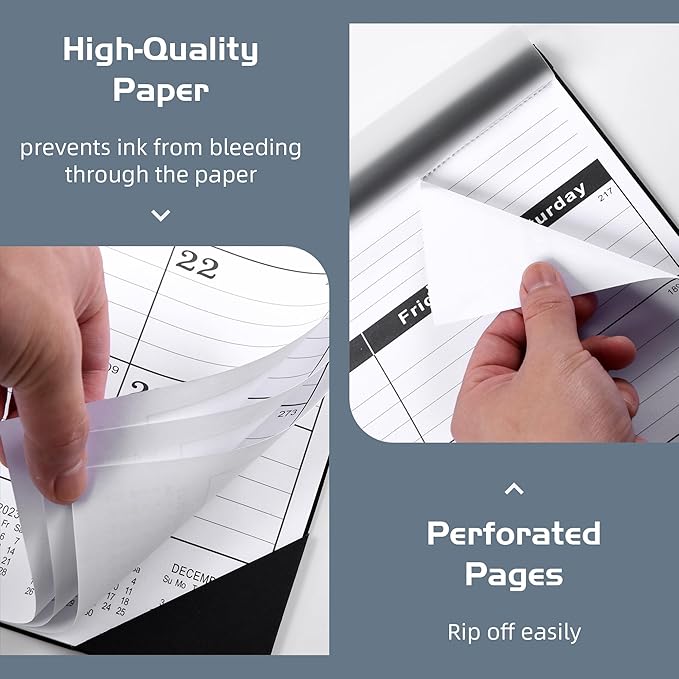 Desk Calendar 2026(January 2026 - June 2027)，2026 Desk Calendar Large 22 x17，2026 Calendar,Classic Black,Large Calendar 2026-2027 with Plastic Cover