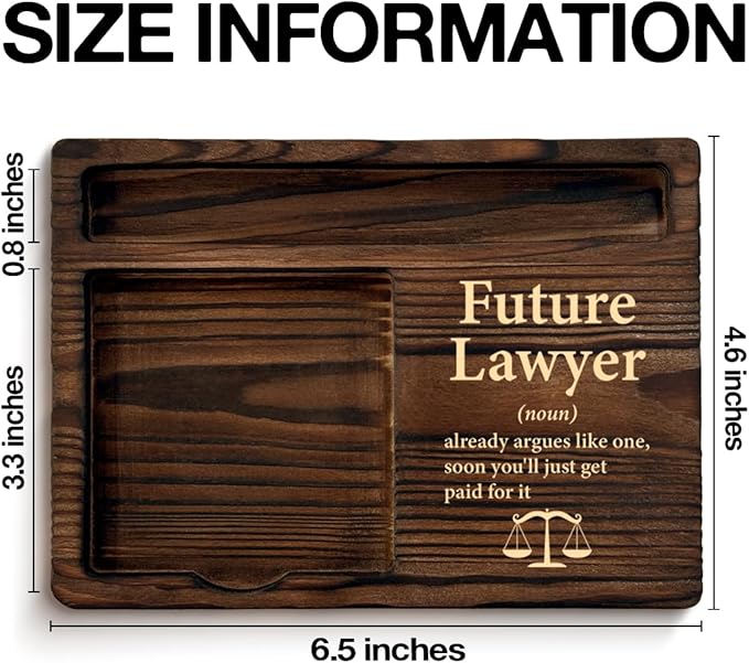 Law Gifts for Women Men Student, Inspirational Gift for Lawyer Paralegal Law Students School Graduate Attorney, Future Lawyer Sticky Note Holder