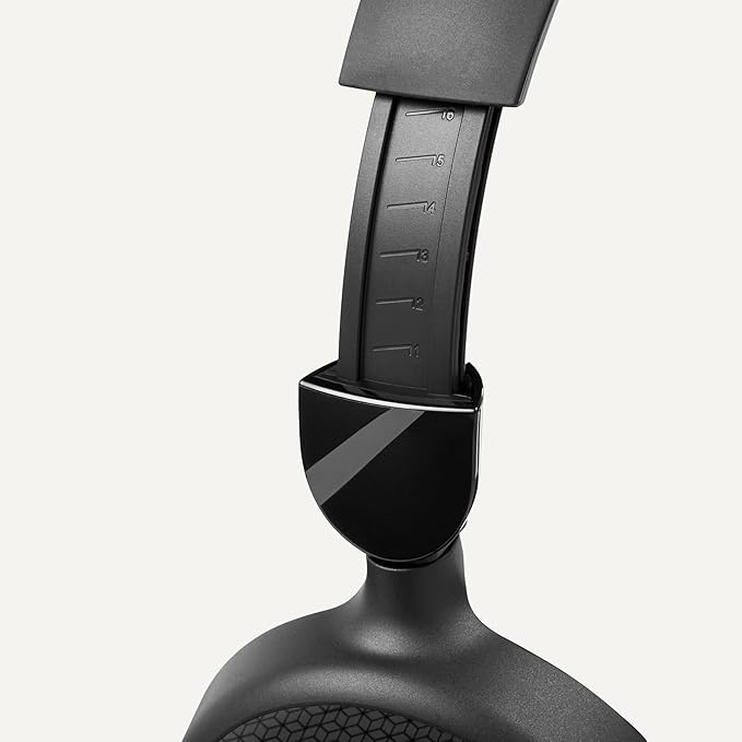Amazon Basics On Ear Wired Computer Headset with Adjustable Microphone, 3.5mm Port or in Line Control with USB-A Port, Foldable, Small/Medium Size, Black