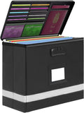 Small Next of Kin Box Organizer with 5 A4 Hanging Folder,Important Document Organizer with Combination Lock Fireproof File Box with Smart Labels for Letter Certificate,(S:13 * 6.3 * 8.3in)