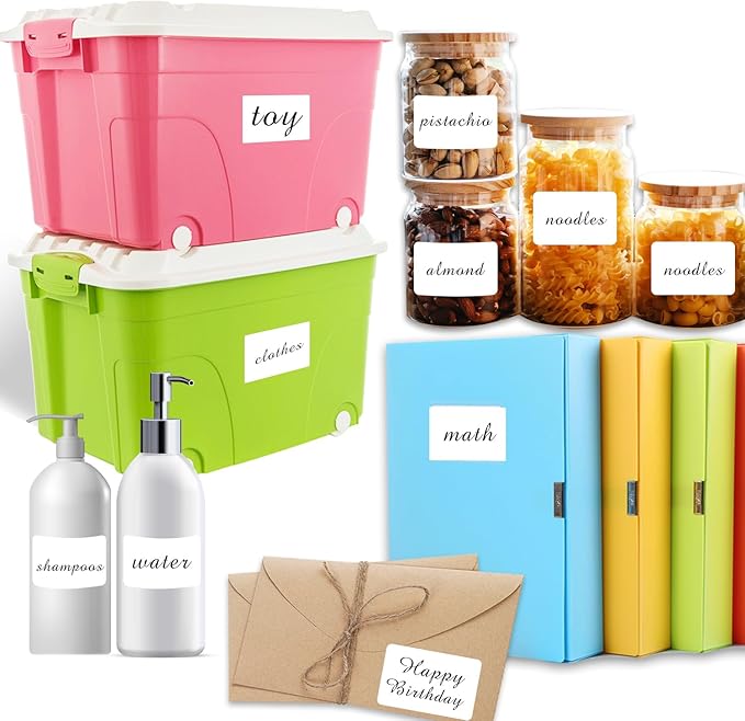 Yeachlaing 2×3 Inch Removable Blank Freezer Labels,Water/Oil/Tear Resistant/Ink Won't Smudge No Residue (120pcs,1 Bag)