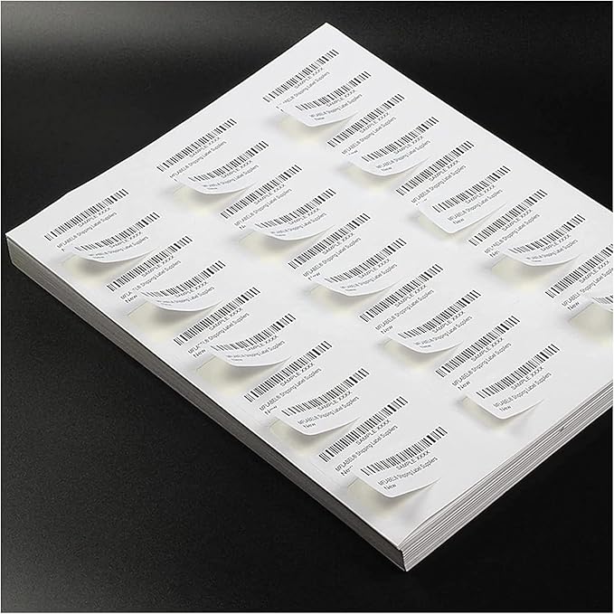 30 UP Labels 1" x2-5/8 Mailing Shipping Address FBA Label for Laser/Inkjet Printers, White Blank Sticker Name Tags, Printable Address Label (2000 Sheets, 60,000 Labels)