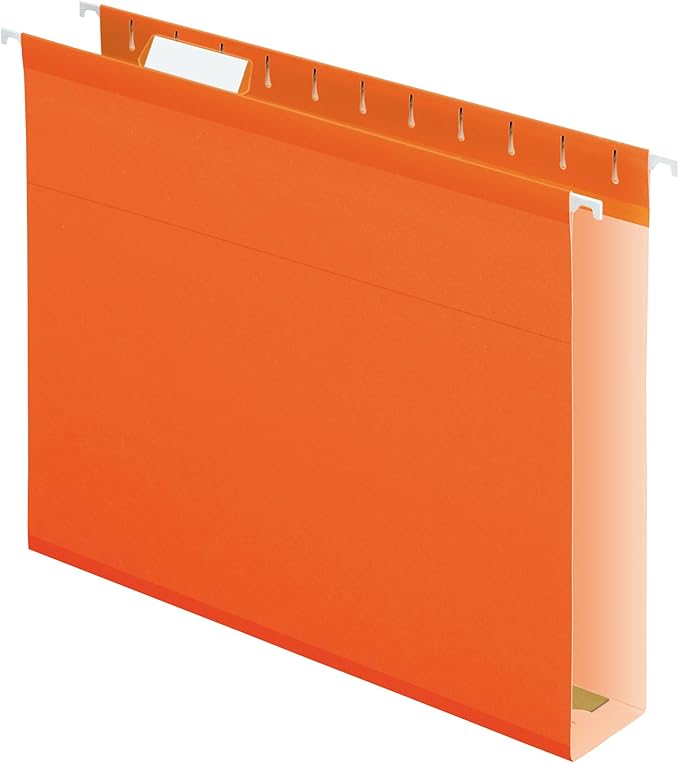 Pendaflex 04152X2 ORA Extra Capacity Reinforced Hanging Folders Orange, 2"