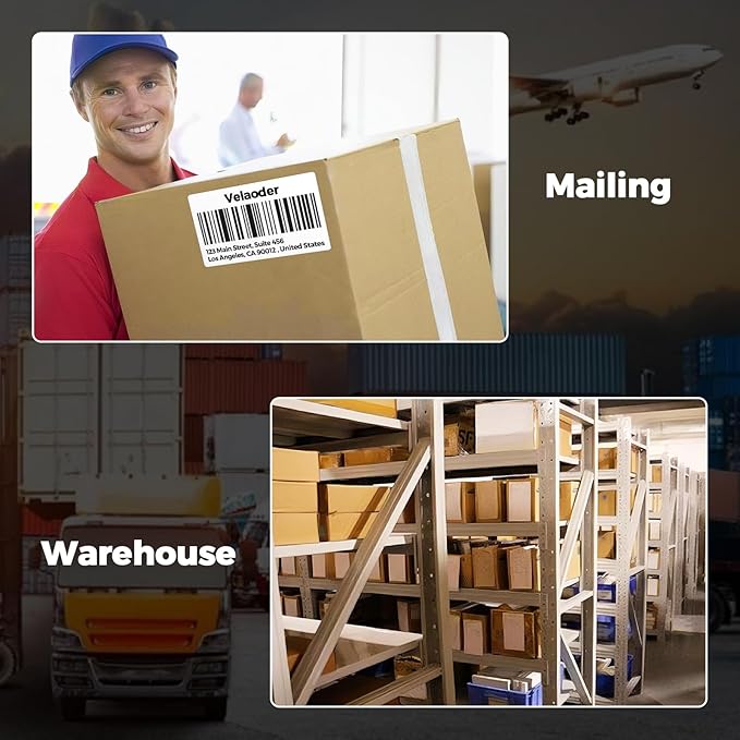 Shipping Labels Compatible with Dymo 30256 – 24 Rolls 7200 Thermal Labels (2 5/16” x 4”), Address Label Fits for Dymo Labelwriter 450, 450 Turbo, 4XL (Not for 550, 5XL)
