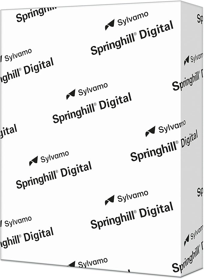 Springhill 8.5” x 11” Gray Colored Cardstock Paper, 67lb Vellum Bristol, 147gsm, 250 Sheets (1 Ream) – Premium Lightweight Cardstock, Vellum Printer Paper with Textured Finish – 066000R
