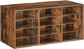 HOOBRO Countertop Mail Sorter Organizer, Wooden Literature Organizer, Student Mailbox for Classroom, Desktop Bill Organizer for Office Home School, 12 Compartments Rustic Brown FG43WF01