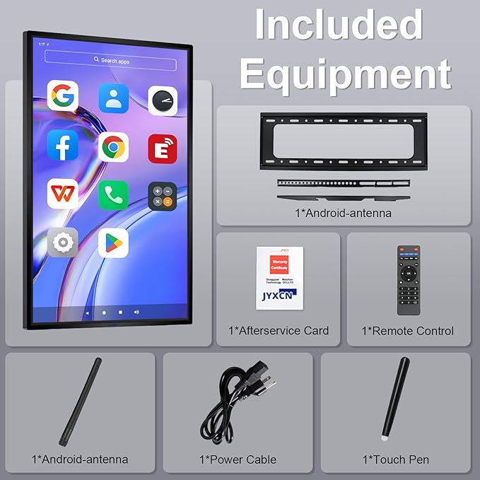 49" Interactive Smart Board for Classrooms, Labs & Churches - Office-Ready 1080P Touchscreen Whiteboard with Wireless Screen Mirroring, Multi-Device Sharing, Robust Android 12 OS (Board Only)