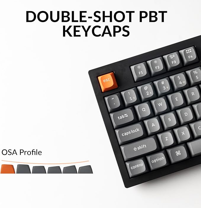 Keychron K10 Max Wireless Custom Mechanical Keyboard, QMK 2.4 GHz Bluetooth Full-Size with Hot-swappable Keychron Super Banana Switch Compatible with Mac Windows Linux (RGB Backlit)