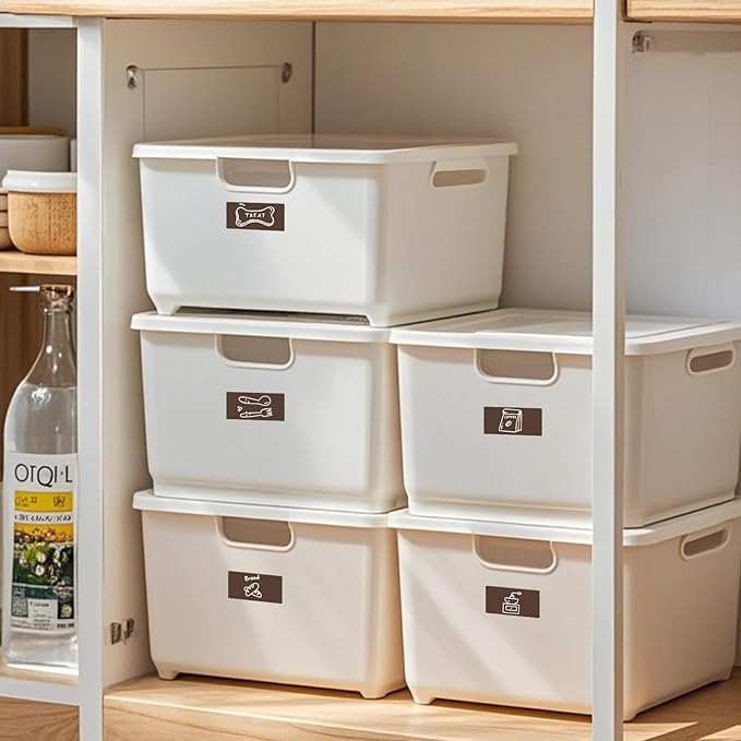 FINDAT Rectangle Label Stickers 1.57×0.75 Inch Vinyl Removable Blue Sticker Waterproof Writable File Folder Moving Labels for Boxes Home Office Labeling 160 PCS