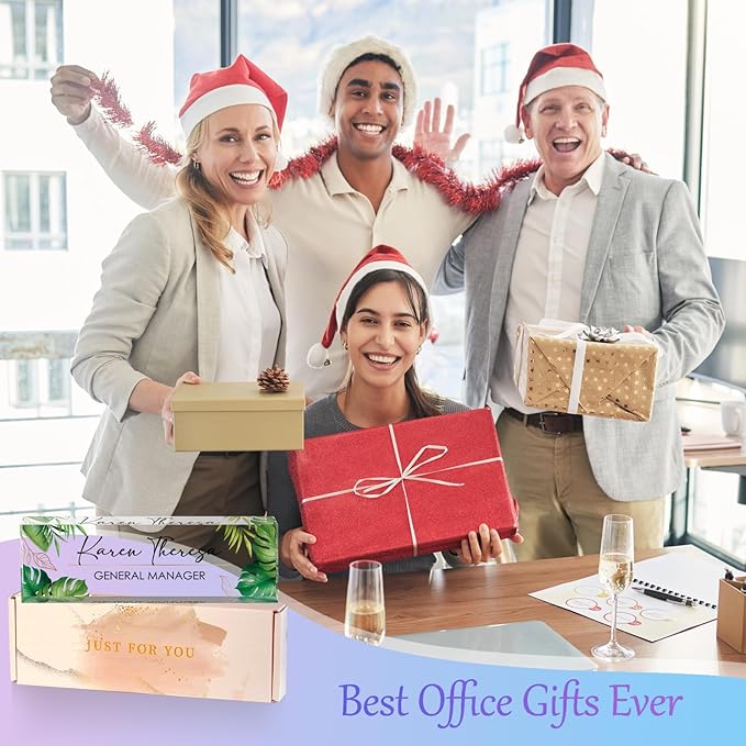 Custom Office Name Plate, Personalized Gifts for Women & Men, Appreciation Gifts for Employees, Office Desk Accessories (Green Plants)