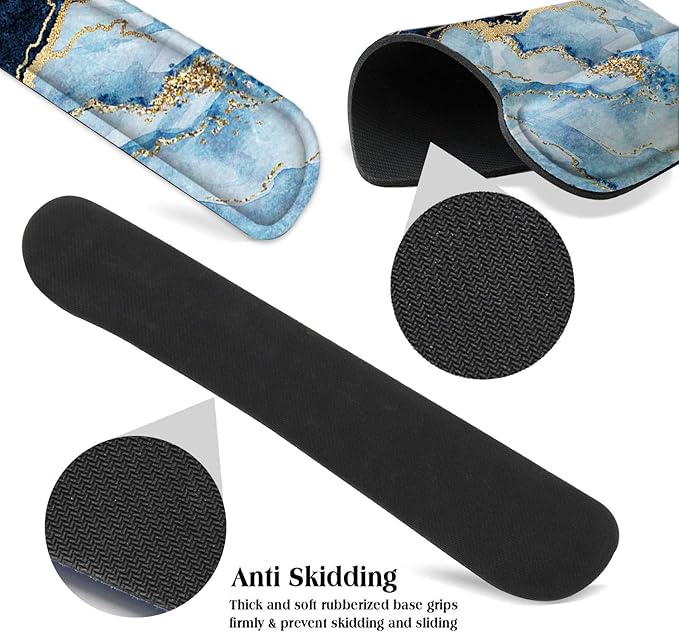 Lateefah Mouse Pad with Wrist Rest, 3-in-1 Gaming Mouse Pad, Keyboard Wrist Rest, Ergonomic Memory Foam Mousepad with Wrist Support for Computer Keyboard