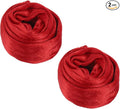 PATIKIL 3.3ft Chandelier Chain Cord Cover, 2 Pcs Velvet Cloth Fabric Chain Sleeve Decorative Cord Covers for Chandelier Wires Swing Cable, Zipper Style, Red