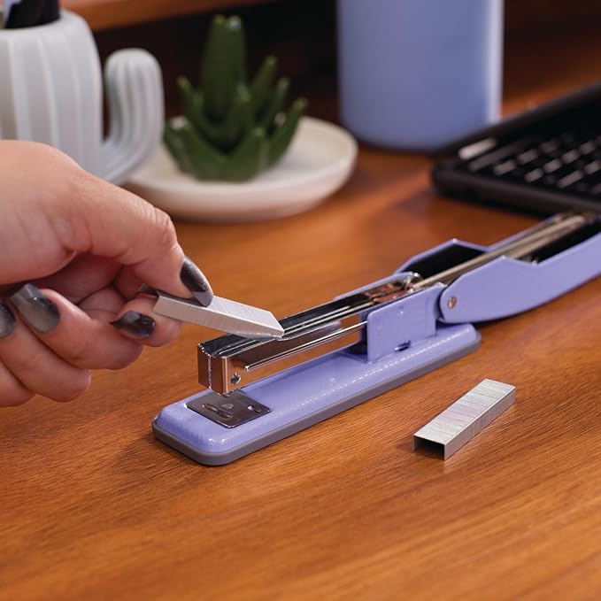 Swingline Stapler, Cub Compact Desktop Stapler, 20 Sheet Capacity, Metal, Periwinkle Purple (S701071)