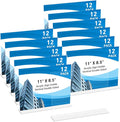 12 Pack Acrylic Sign Holder 11 x 8.5 Horizontal, Double-Sided Clear Sign Holder Plastic Stands for Display, T Shape Acrylic Table Sign Stands for Office Store Restaurants Wedding Party Decoration