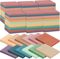 60 Pack Vintage Sticky Notes 3x3 12 Retro Colors Posted Note Adhesive Paper Memo Pads 56 Sheets/Pad Self-Stick Note Bulk Easy to Stick for Back to School Teacher Student, Office Supplies