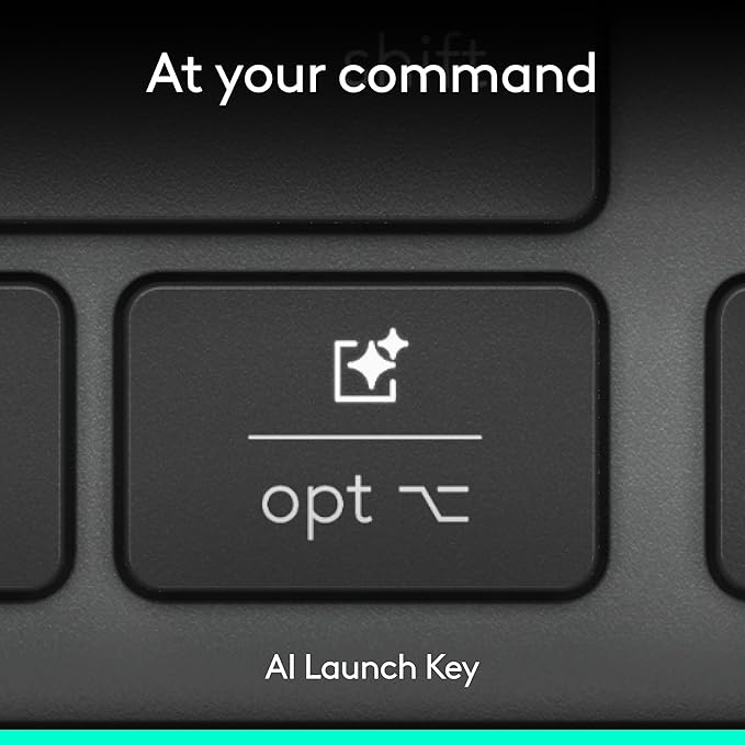 Logitech Signature Slim Solar+ Wireless Bluetooth Keyboard K980, Solar and Artificial Light Powered, Up to 10 Years Battery Life, Customizable Keys - Graphite