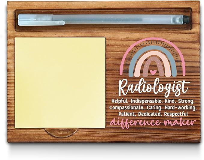 Radiologist Sticky Note Holder, Radiology Office Decor, Radiologist Thank You Appreciation Gifts for Women Self-Stick Note Pad Holders WPP112