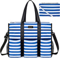 IBFUN Utility Tote Bag with 14/24 Pockets Zip Top Teacher Tote Bag for Teacher/Work Women