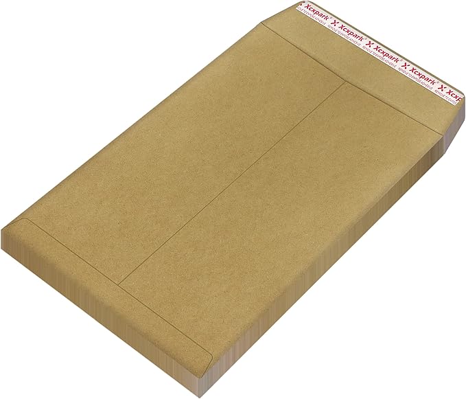 Xxcxpark 120 PCS 10x13 inches Security Catalog Envelopes Printable Self Seal Envelopes, Anti Tear Recycled Kraft Envelopes for Invitation Cards, Pictures, Photos, Documents