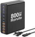 800W USB Charging Station, 120W PD GaN5 Super Fast USB C Charger Block-10 Port, Type C for PC Laptop MacBook Pro/Air Charger Compatible with iPhone 17 16 15 14 13 12 Pro Max, iPad, Galaxy (Black)