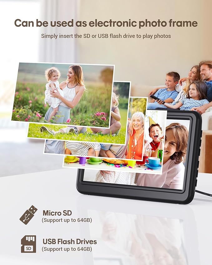 Clock with Day and Date for Elderly, 7" Large Display Digital Calendar Day Clock with 20 Custom Alarms and Medicine Reminders, 12 Display Modes, Dimmable Dementia Alzheimers Clocks for Seniors