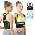 Posture Corrector for Women - Lightweight and Breathable Back Brace for Pain Relief, Rounded Shoulders and Hunchback, Compact & Portable with Fashionable Design, Invisible Under Clothes Black L