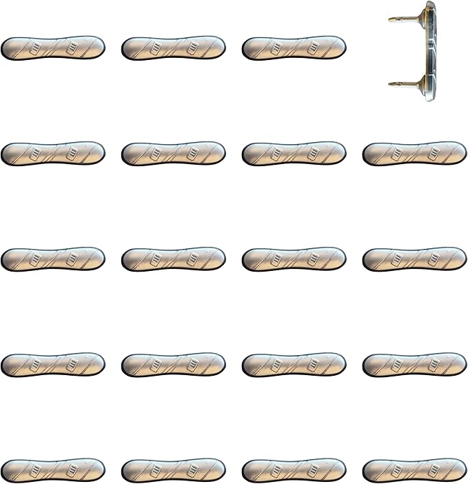 Snowboard Push Pins – Silver Snowboard Map Pins for Cork Boards, Maps, or Lapel Use - Designed in USA - Set of 20