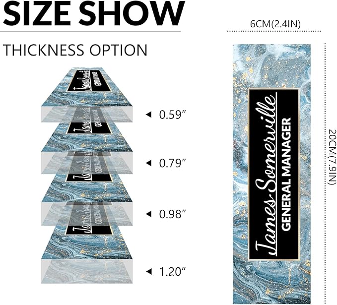 Desk Name Plate Personalized, Custom Name Plate for Desk, Acrylic Desktop Accessories, Office Gift & Decor for Women Men, Teacher Nurse Boss Employee Appreciation Gifts