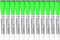 Volcanics Magnetic Dry Erase Markers With Eraser Cap Whiteboard Markers Low Odor Fine Tip Whiteboard Pens for Kids,Thin Box of 12, Green
