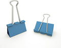 Nctinystore Binder Clips Medium Metal Clamp 1.25 inch / 32 mm (Blue, 12-PCS)
