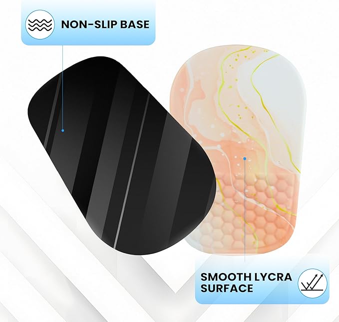 Ergonomic Mouse Pad with Wrist Support, Comfortable Memory Foam Mousepad with Massage Design and Non-Slip PU Base, Wrist Rest Mouse Pad for Office and Home, 12x8 Inch