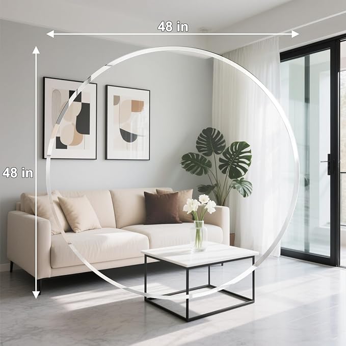 MESAILUP Beveled Edge 48" Round Chair Mat for Carpet or Hardwood Floor Crystal Clear, 48" x 48" for a Smooth Glide and Easy Roll On/Off, Heavy Duty and Non-Slip Floor Ultimate Clear Chair Mat
