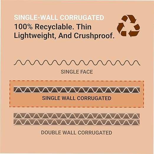 Box USA Storage Bins Small 6"L x 9"W x 4 1/2"H 25-Pack - Corrugated Cardboard Box for Packing, Moving, and Storage