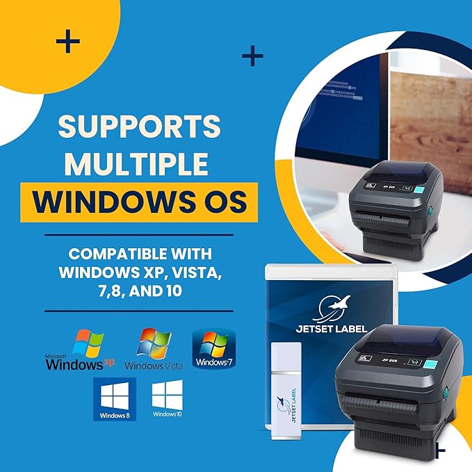 Zebra ZP 505 Label Direct Thermal Bar Code Zebra Label Printer ZP505 | USB, Serial, and Parallel Connectivity 203 DPI Resolution | Includes Jetset Software