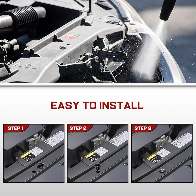 Nilight 400PCS Car Retainer Clips 6mm 7mm 8mm 9mm 10mm Expansion Screws Replacement Kit Bumper Push Rivet Clips for GM Ford Toyota Honda Chrysler Nissan