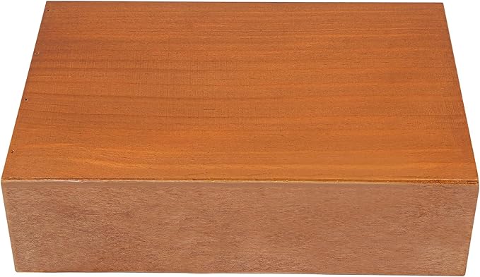 Stackable Wooden Desk Organizer 1 Drawer Retro Brown Modular Storage Boxes for Home Office, Makeup, Stationery - No Assembly Required