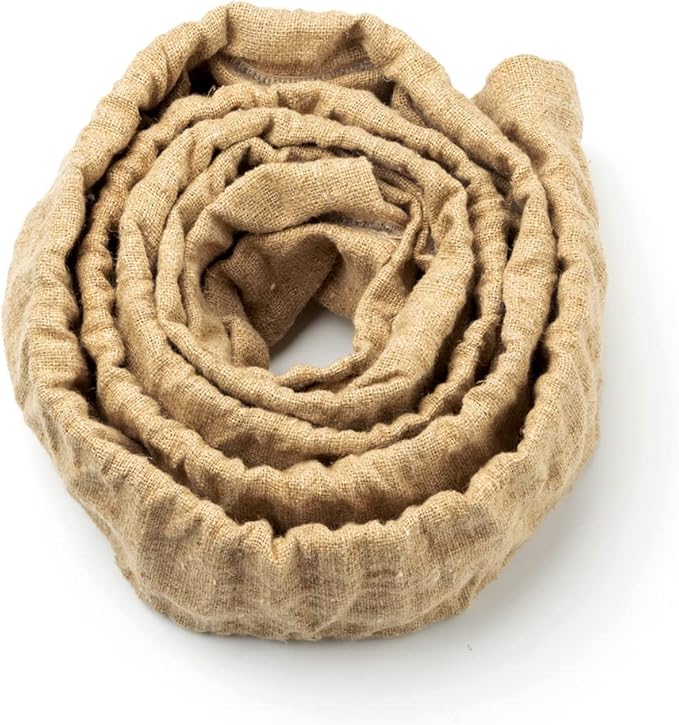 ELFCAB 2 PCS Chandelier Chain Cover & Fabric Cord Cover Each 6 Feet Long Use for Chandelier Lighting Wires, Easy to Install (Natural Jute)