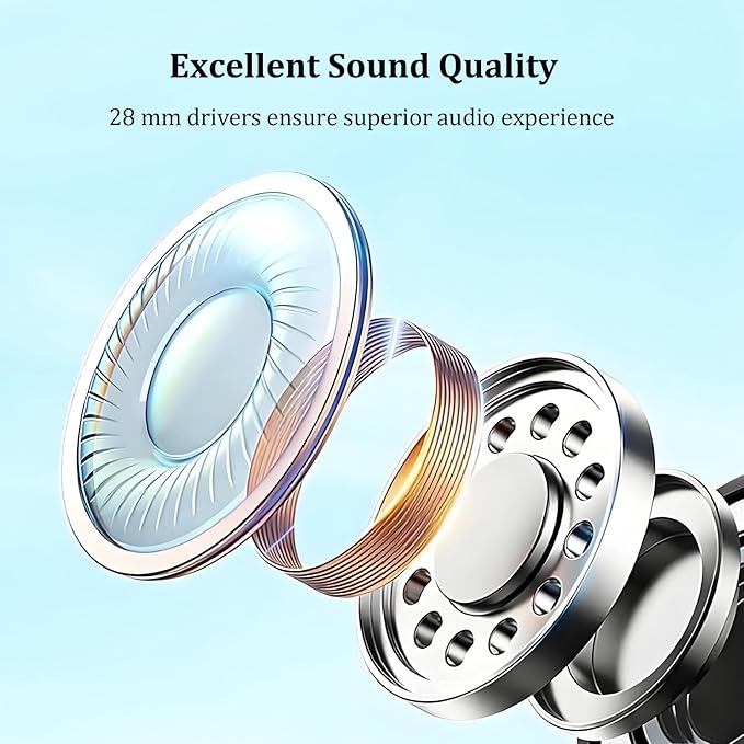 Xintronics Wired Headphones with Mic, USB Headset with Microphone for PC Stereo Computer Headphones for Laptop PC Mac Zoom Teams Call Center Home Office