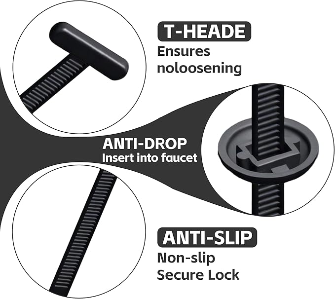 Nylon Universal Cable Tie Buckle, 2026 New Upgrade Heavy Duty Self-Locking Rivet Zip Ties Holder, Multifunctional Cable Tie Buckle for Car Daily Repair, Home, Office, Workshop (100 Pcs)
