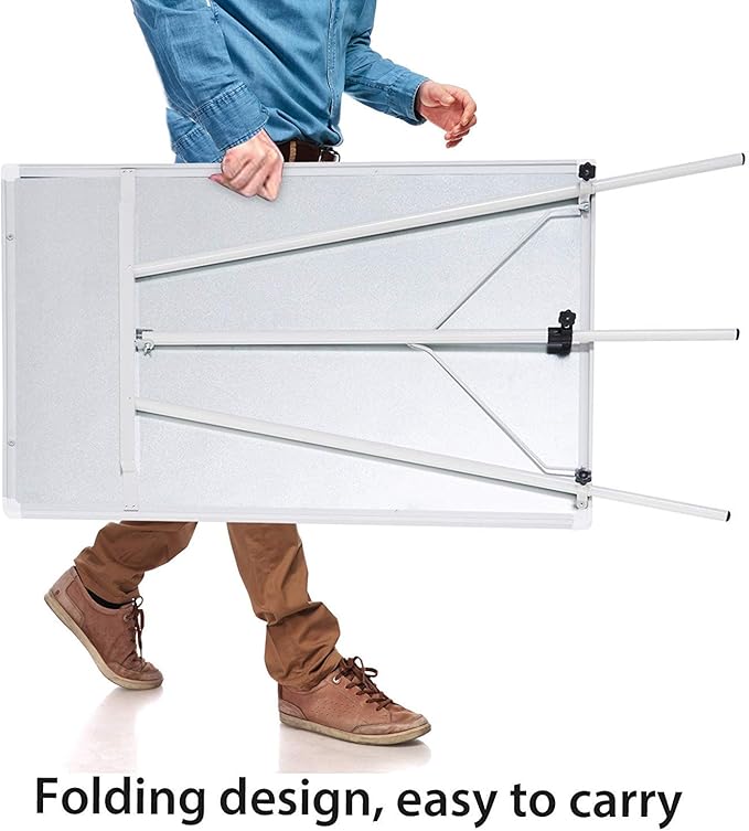 2-Pack 36 x 24 Inch Magnetic Dry Erase Easel Tripod Stand, Height Adjustable Portable Dry Erase Board with Flipchart Paper Pad (25 Sheets) - for Office Meetings, Training & Classroom